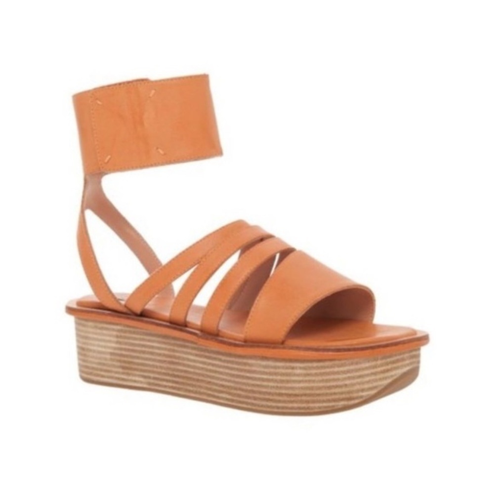 Leon Max Jaime Ankle Strap Platform Leather Sandals